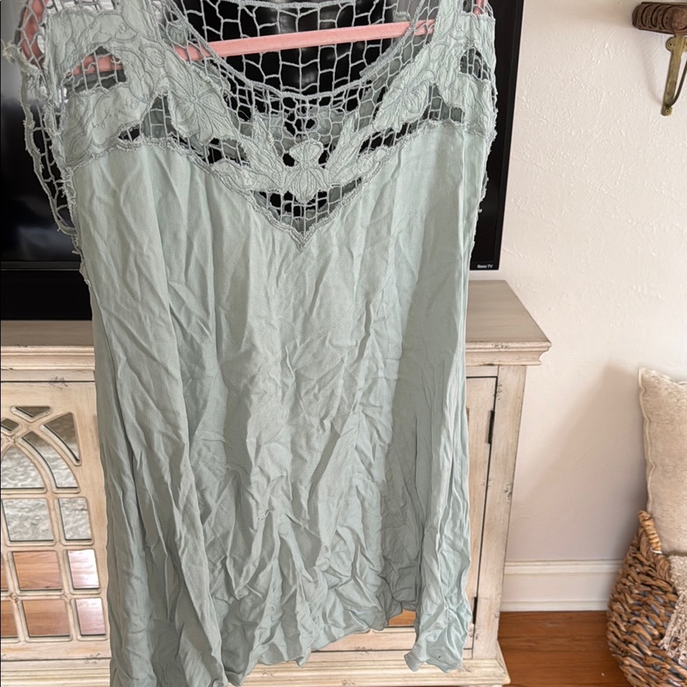 Kimchi Blue Soft Blue Lace Detail Dress Urban Outfitters L